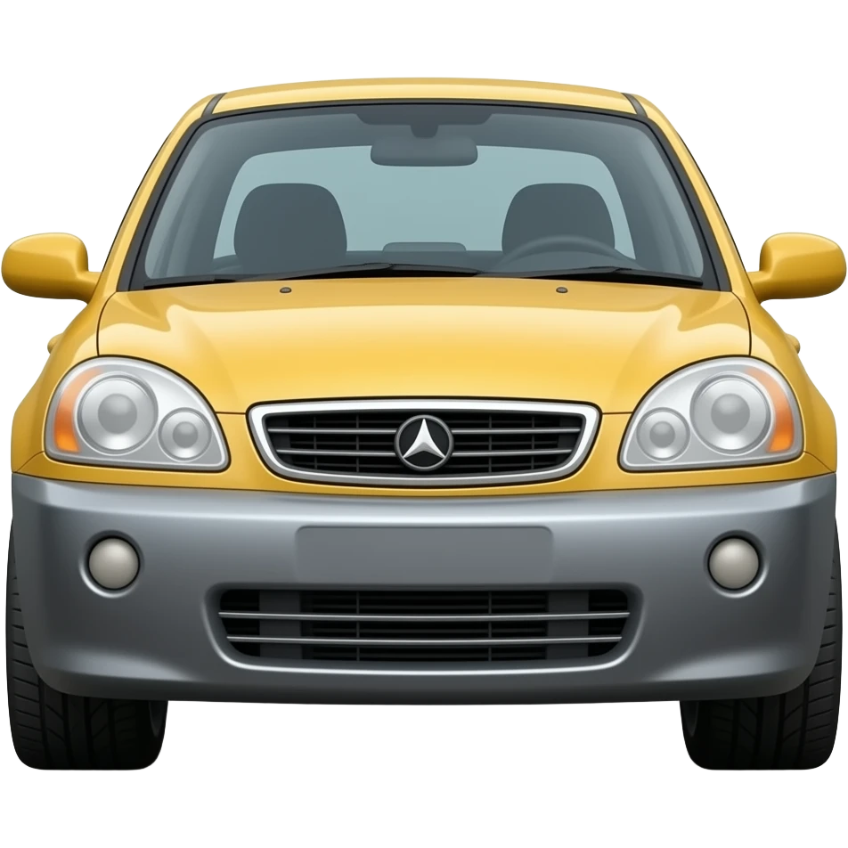 head lights of car plced on floor emoji