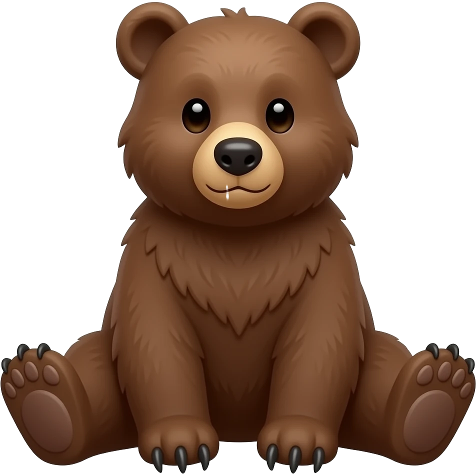 sitting bear emoji