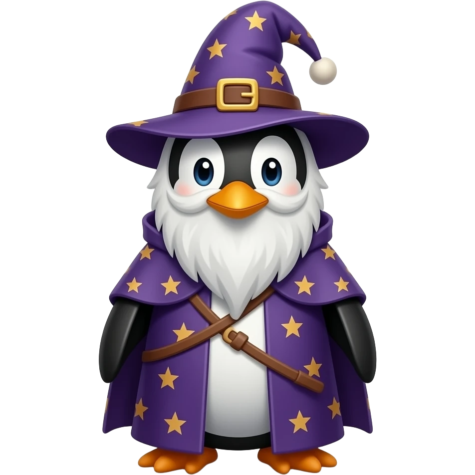 Penguin Wizard emoji