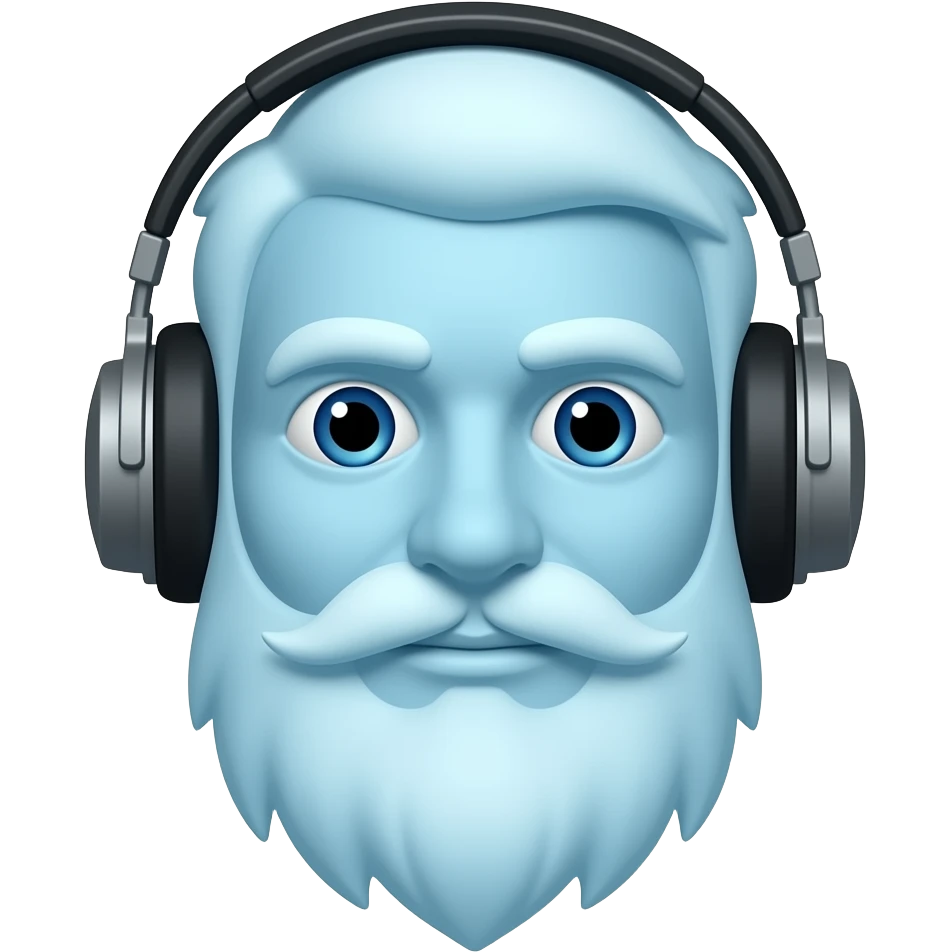 iceman con unos audifonos emoji