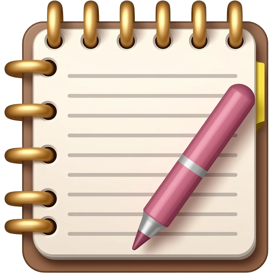 beautiful notebook emoji