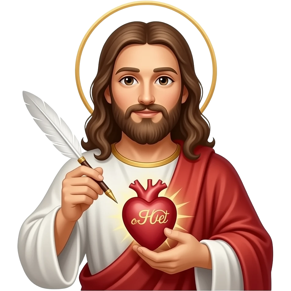 make  an emoji from this “I will put my law in their minds  and write it on their hearts. I will be there God based off of Jeremiah 31:31-40 emoji
