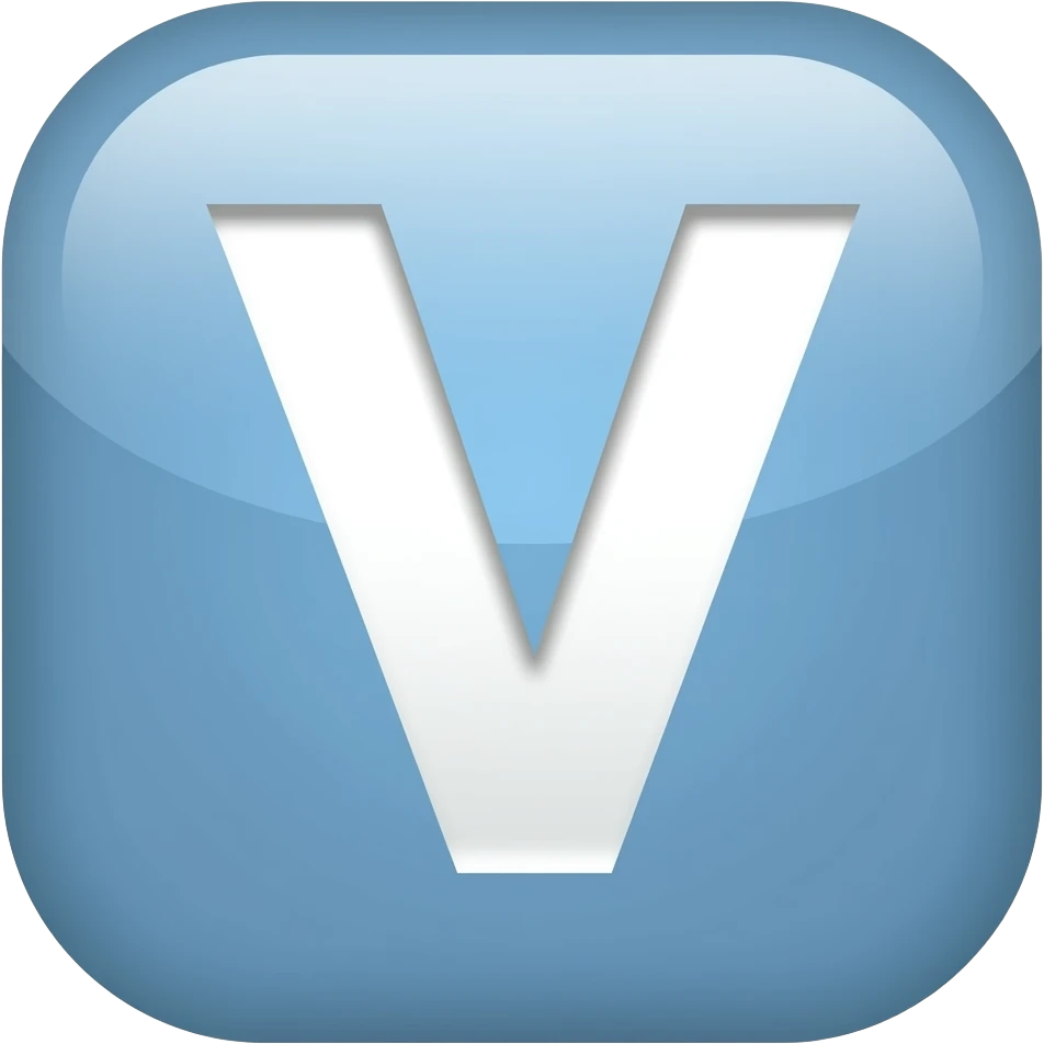 V emoji