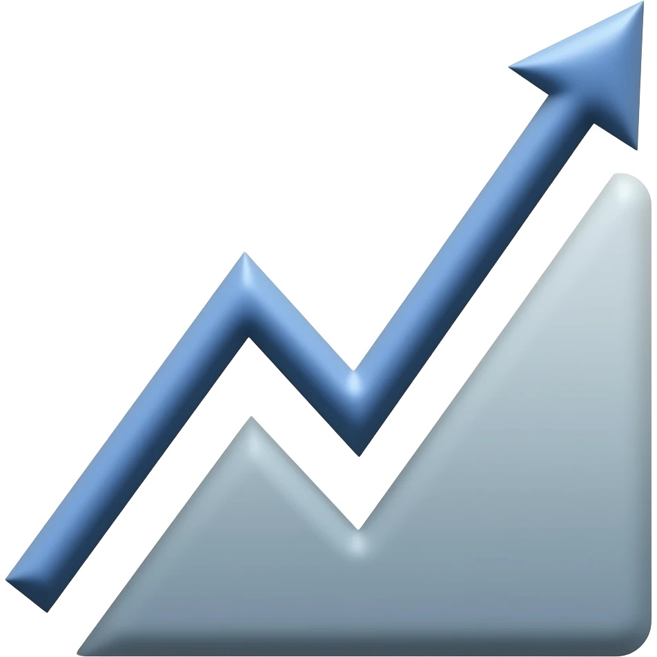 Up Pointing Graph emoji