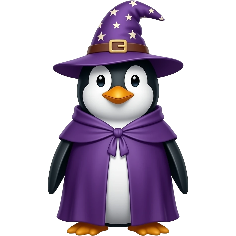 Penguin Wizard emoji