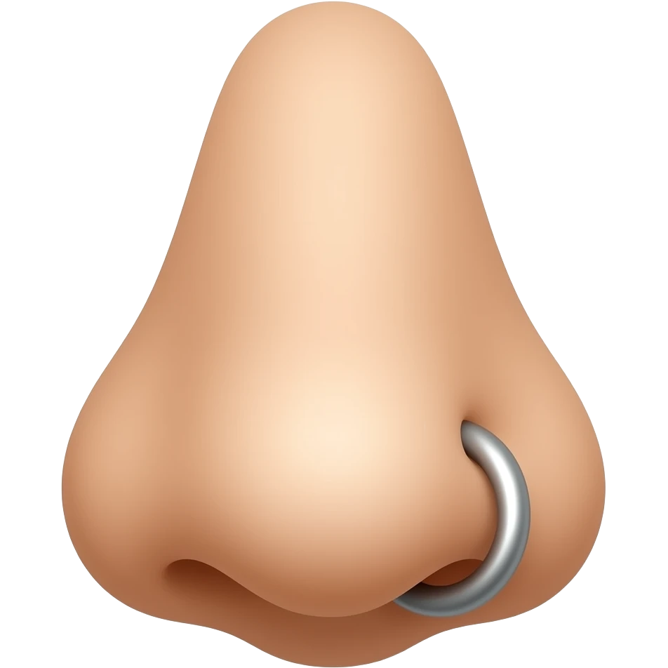 Nose piercing ring emoji
