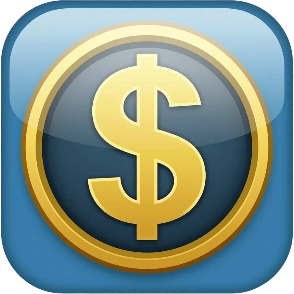 banking app 'finance' mentioned on it emoji