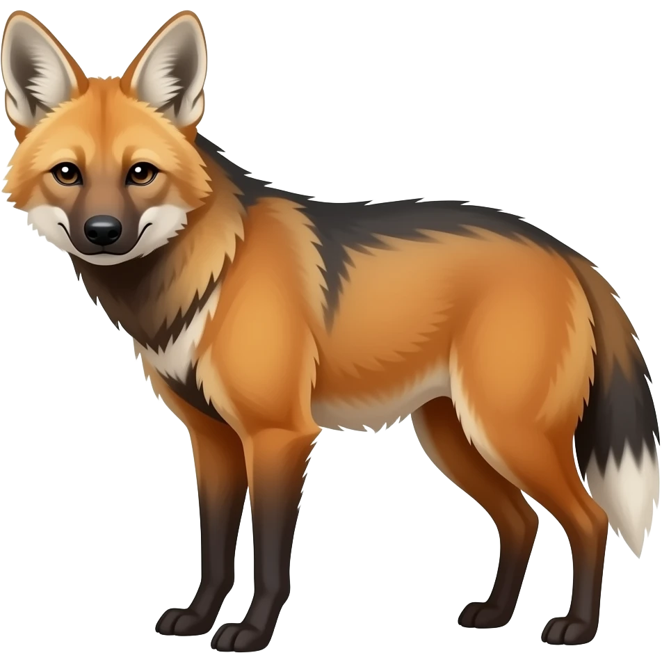 Maned wolf emoji