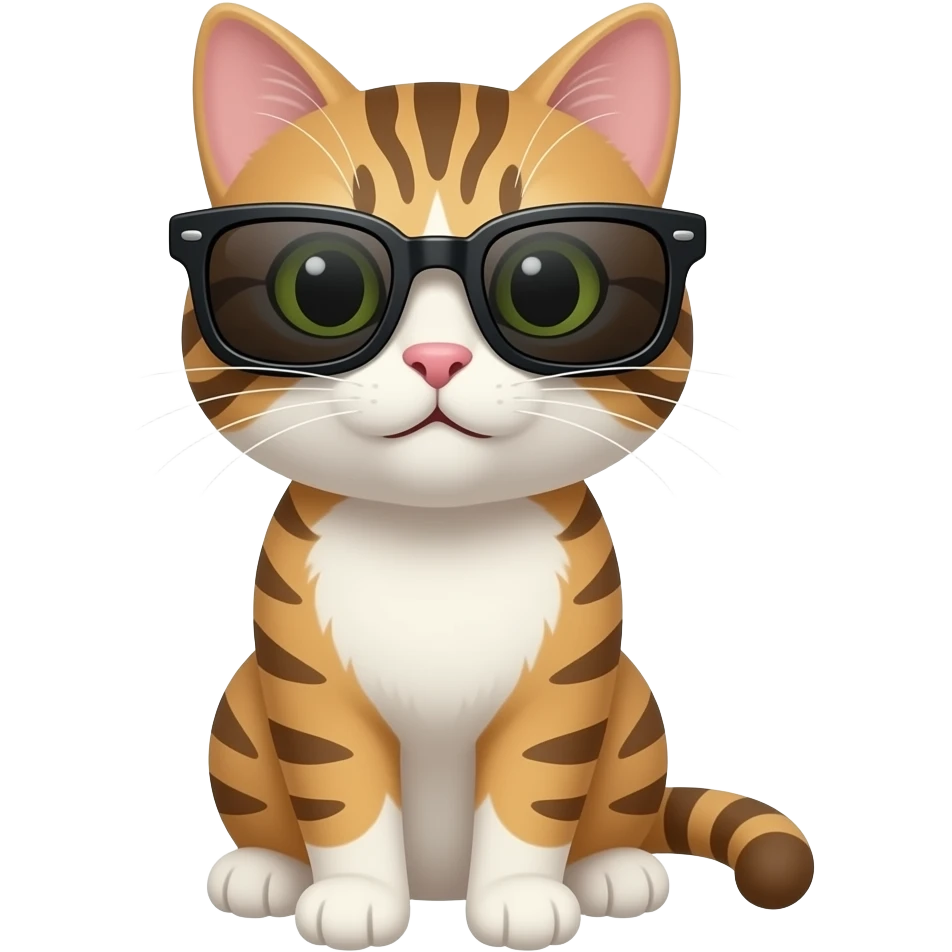 Cat wearing sunglasses emoji