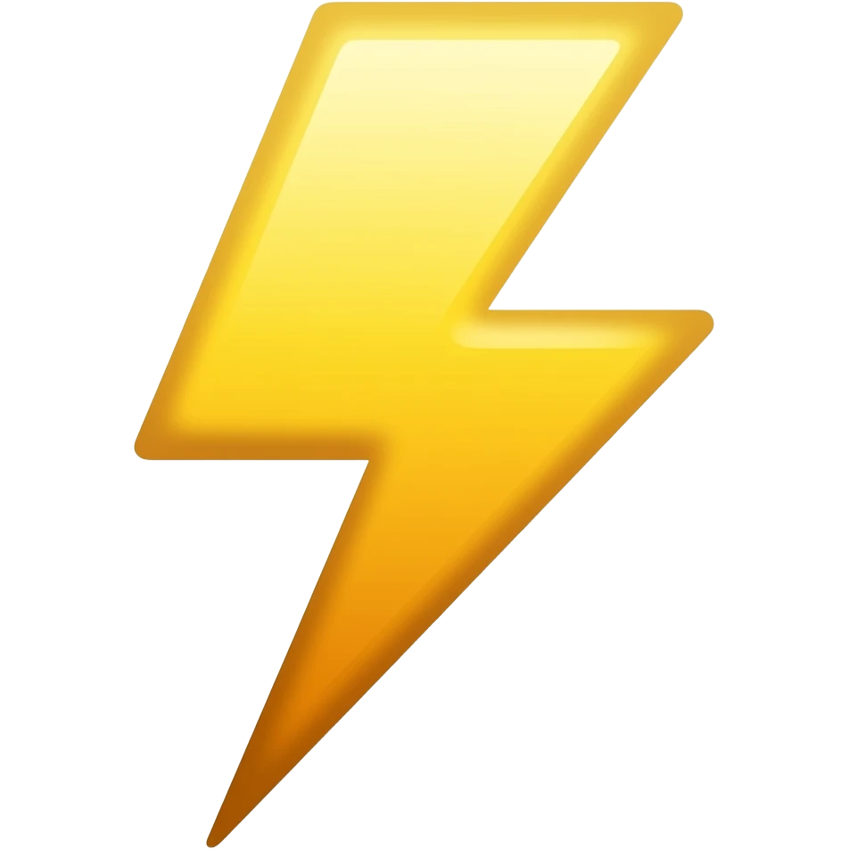 lightening emoji