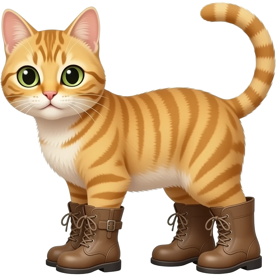 Gato con botas emoji