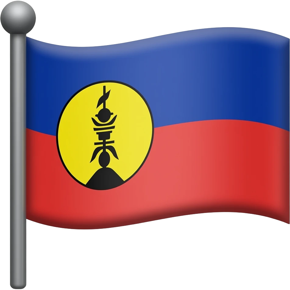 Flèche faîtière de la nouvelle caledonie qui est sur le drapeau En noir emoji