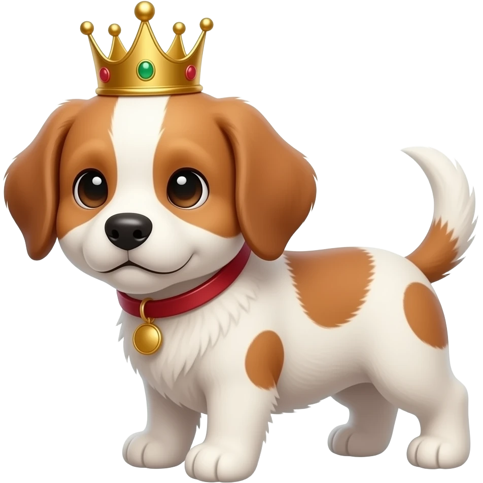 Puppy king emoji