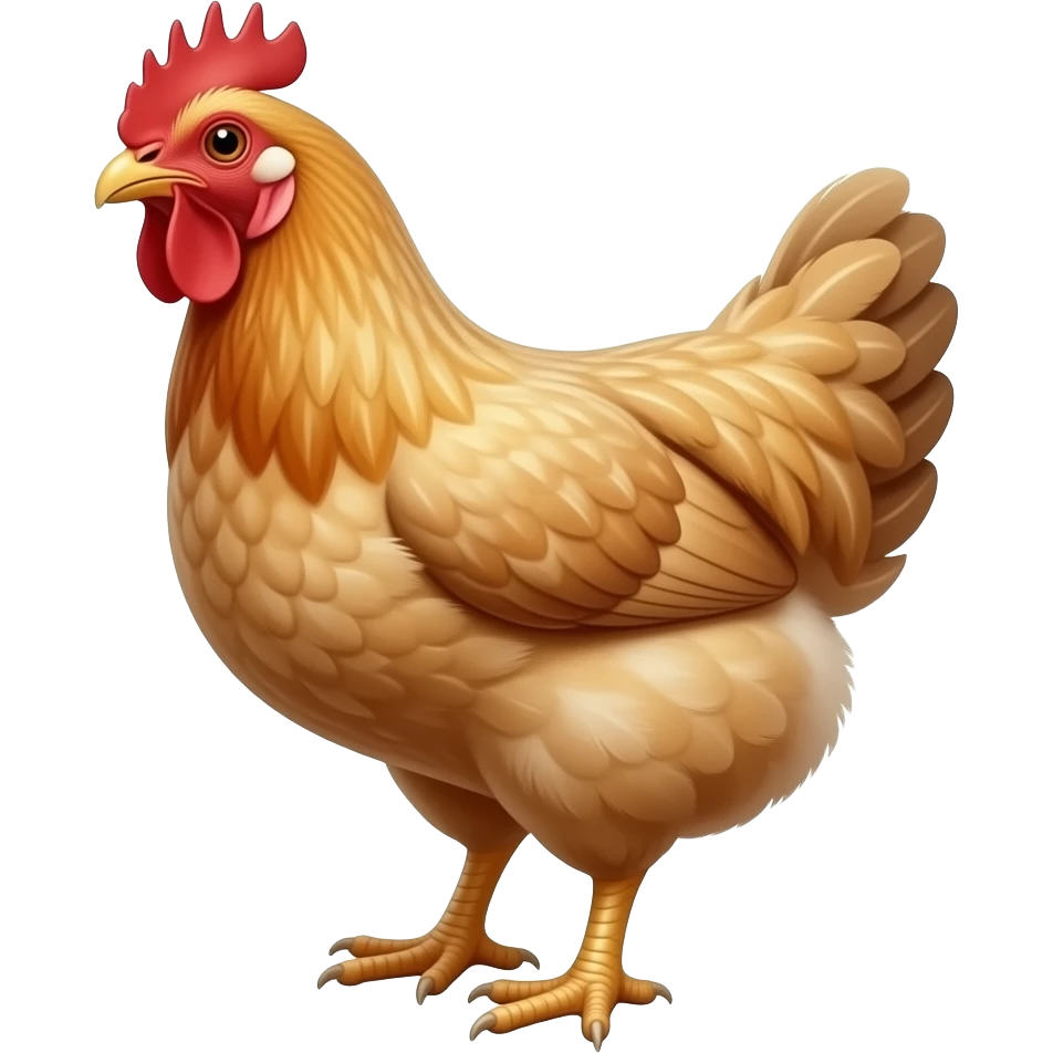 Chicken realistic emoji