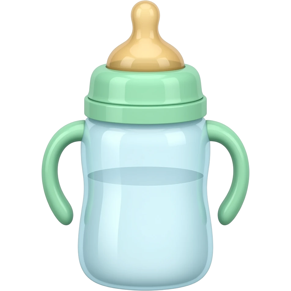 Mint baby bottle emoji