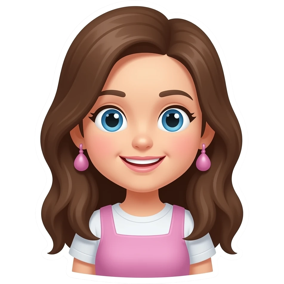 Girls stickers emoji