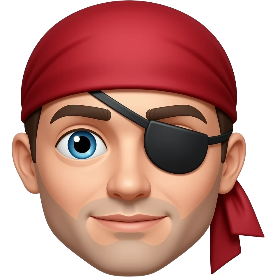 Pirate eye patch emoji