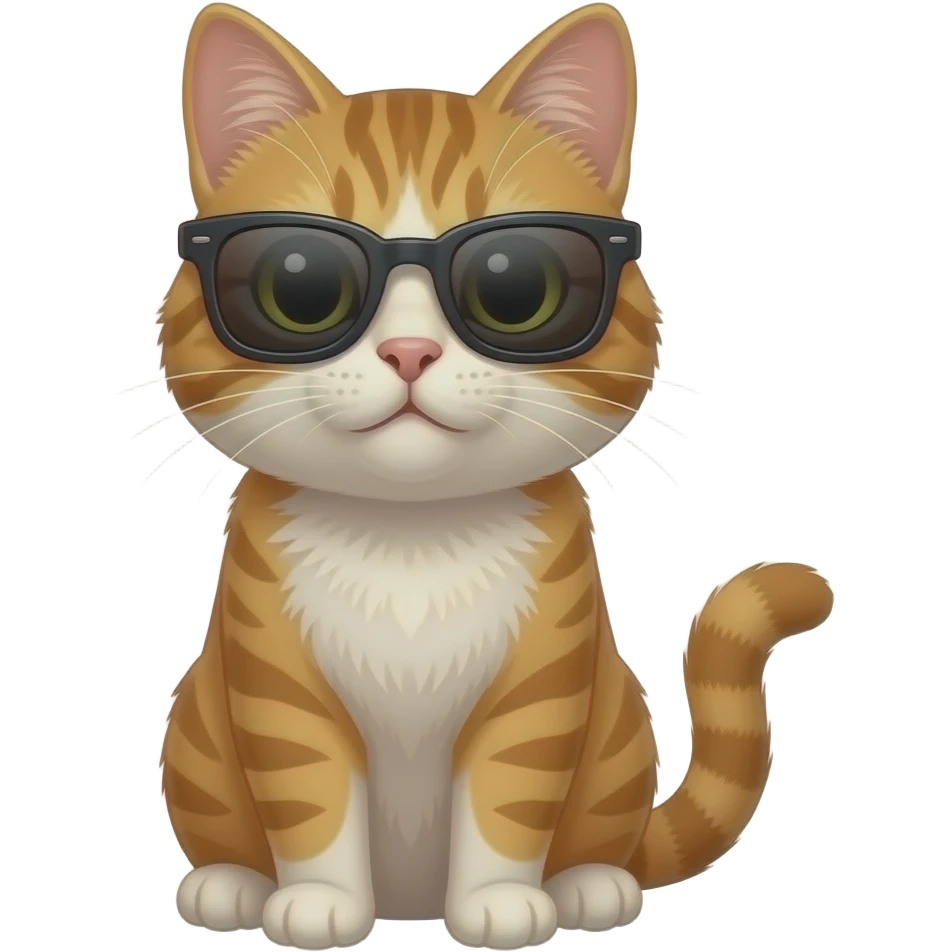 Cat wearing sunglasses emoji