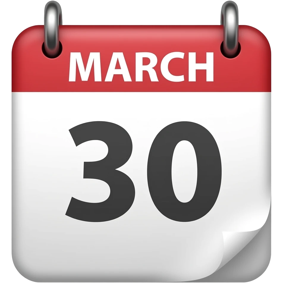 March 30 emoji