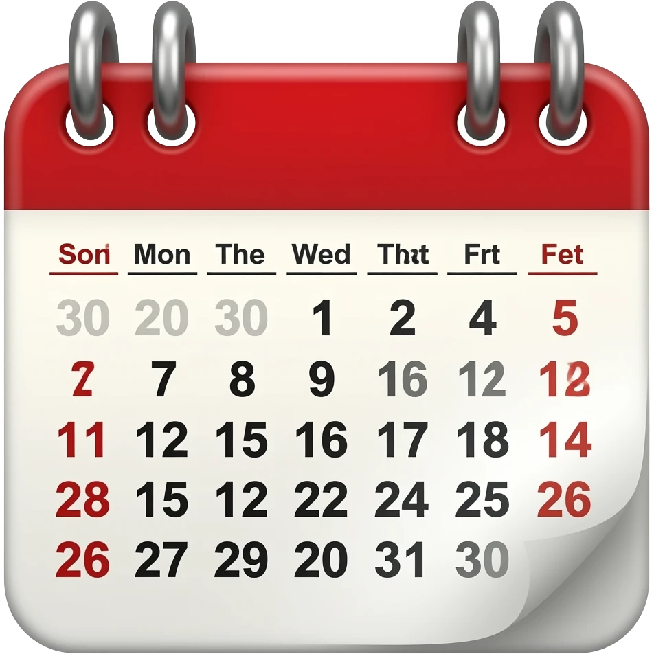 calendar pages emoji