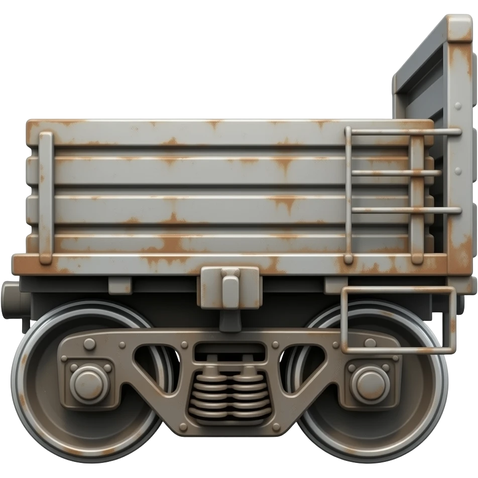 Western flatbed train car(side view) emoji
