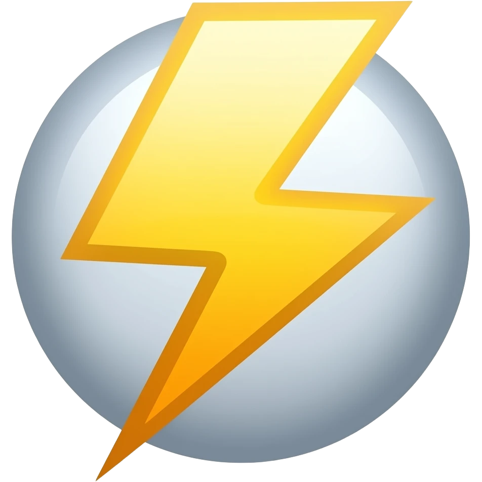 Lightning emoji