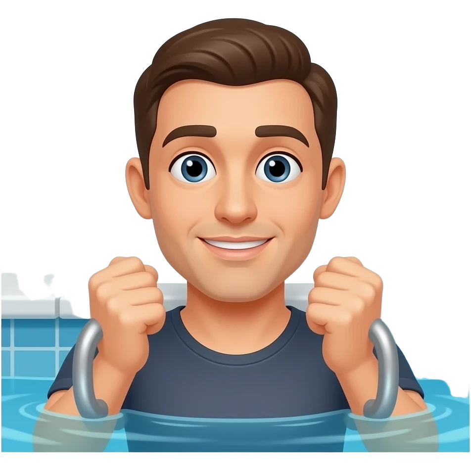 pushed in the pool emoji