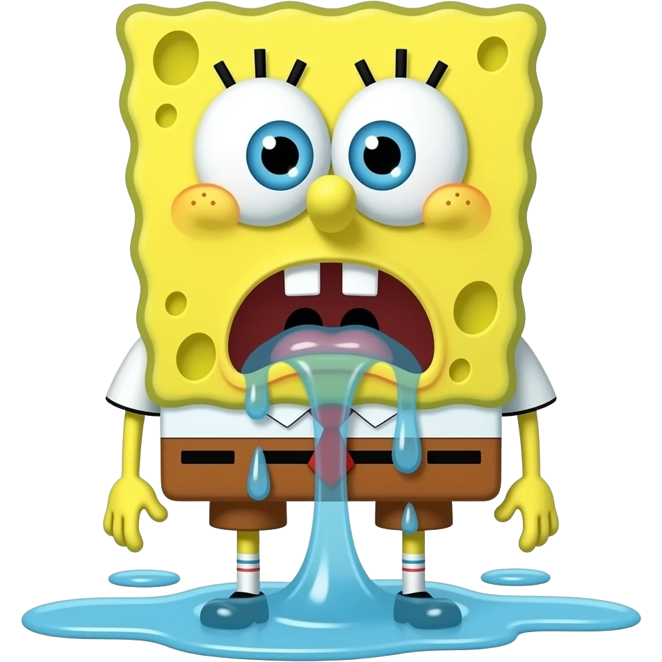 Bob esponja threw up emoji