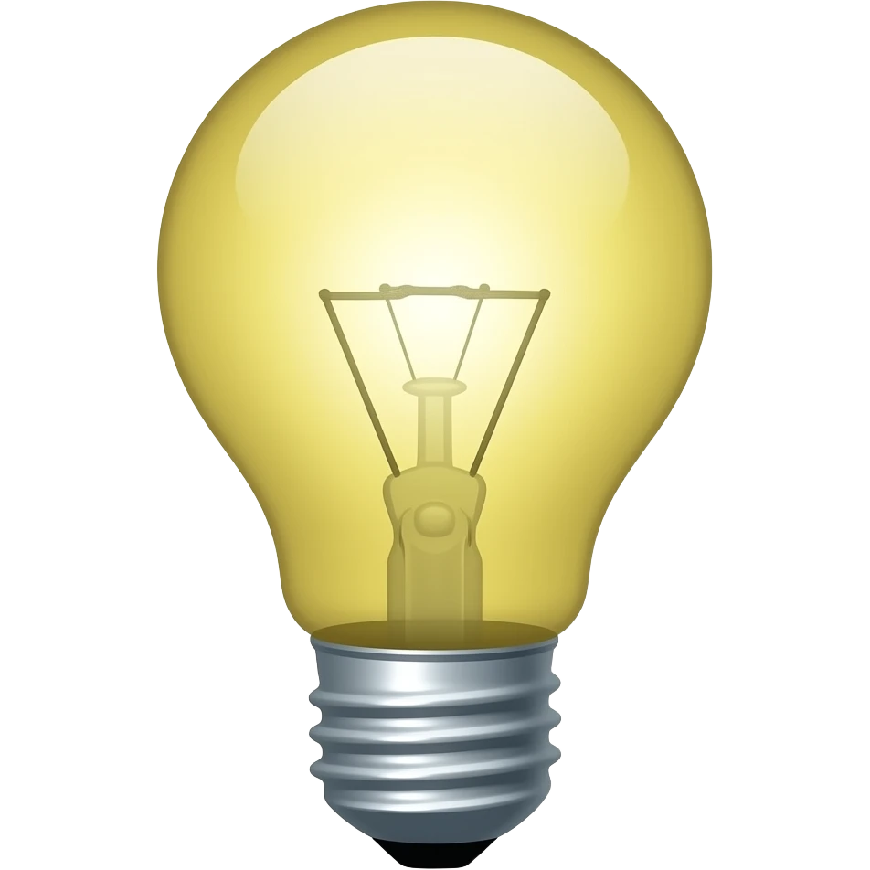 bulb emoji