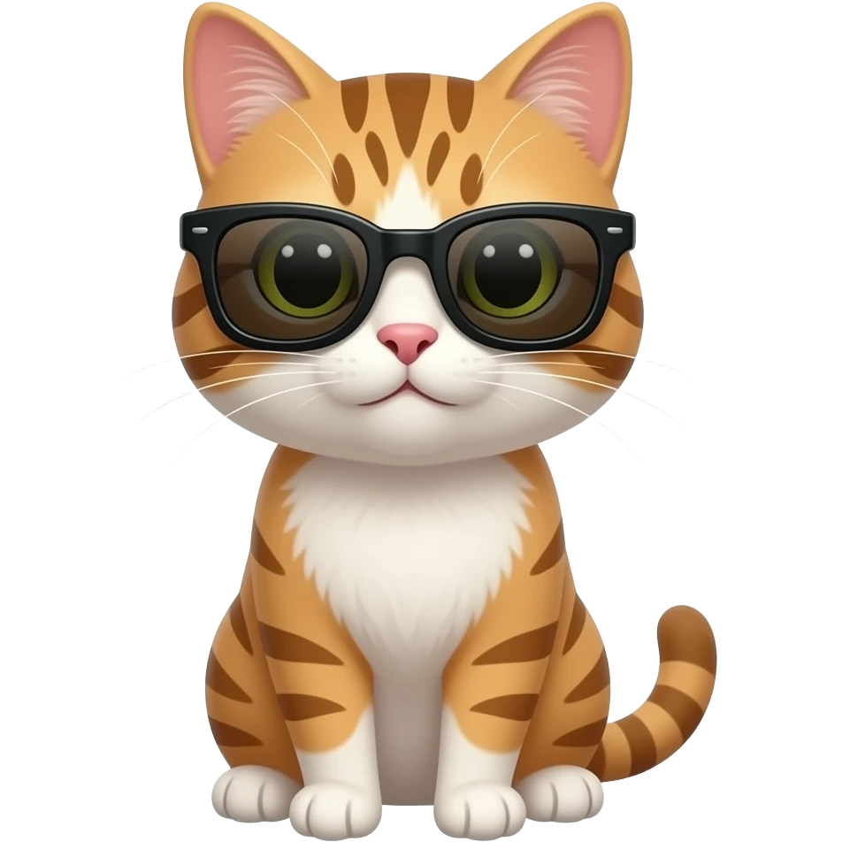 Cat wearing sunglasses emoji