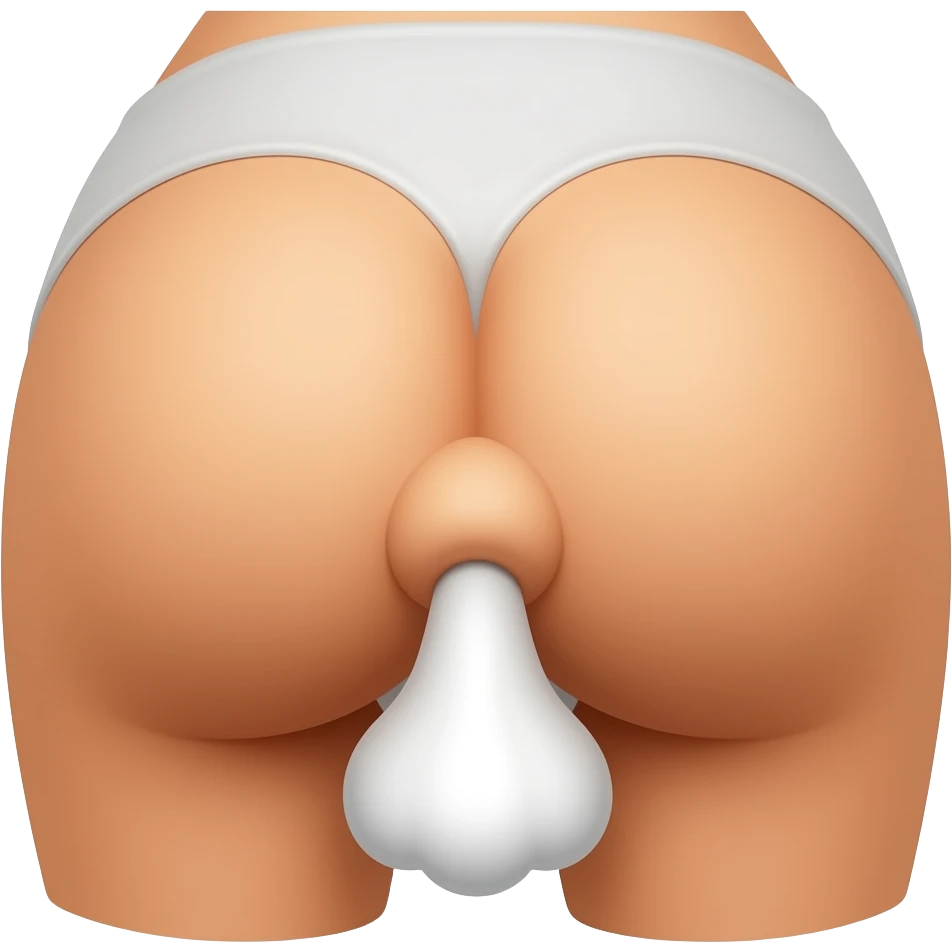 Butt hole farting emoji