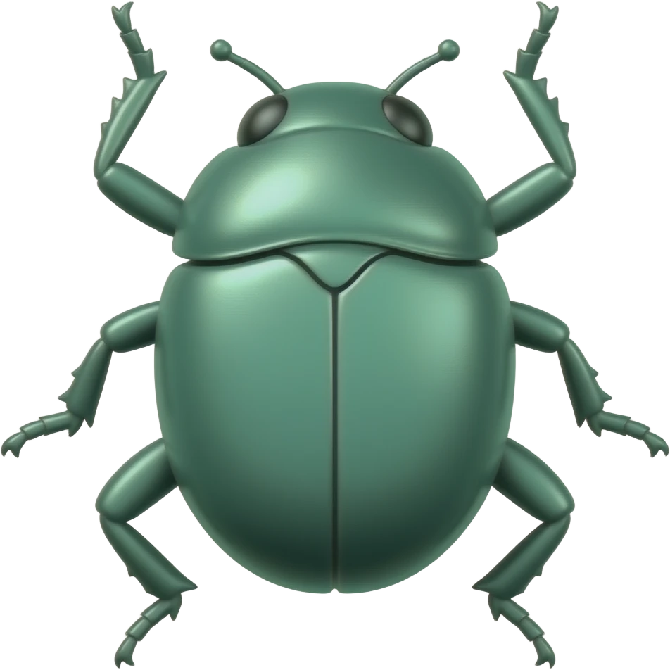 Mint buggy emoji