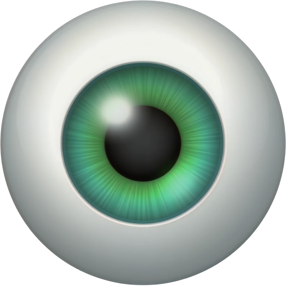 Green eye emoji