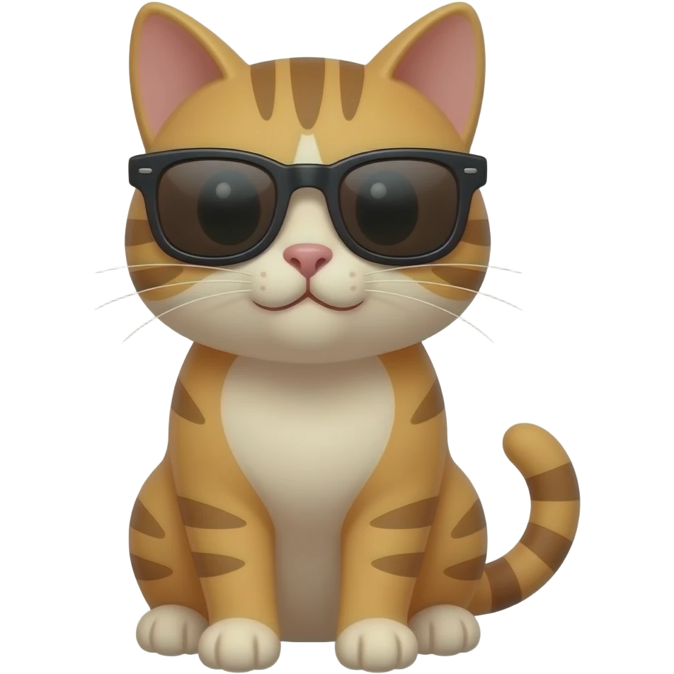Cat wearing sunglasses emoji