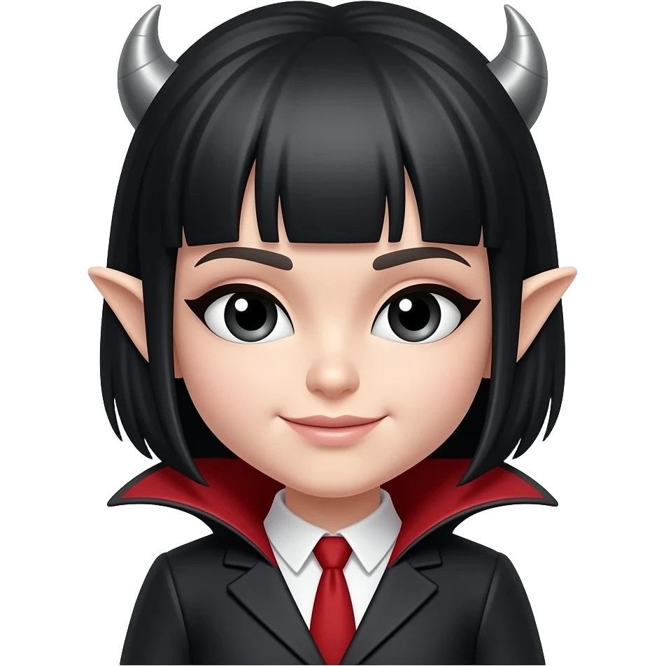 Resimde görmüş olduğun kızı emoji şeklinde vampir kız yap ama bu kıza benzesin yani emoji