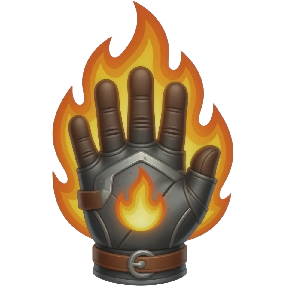 gauntlet on fire emoji