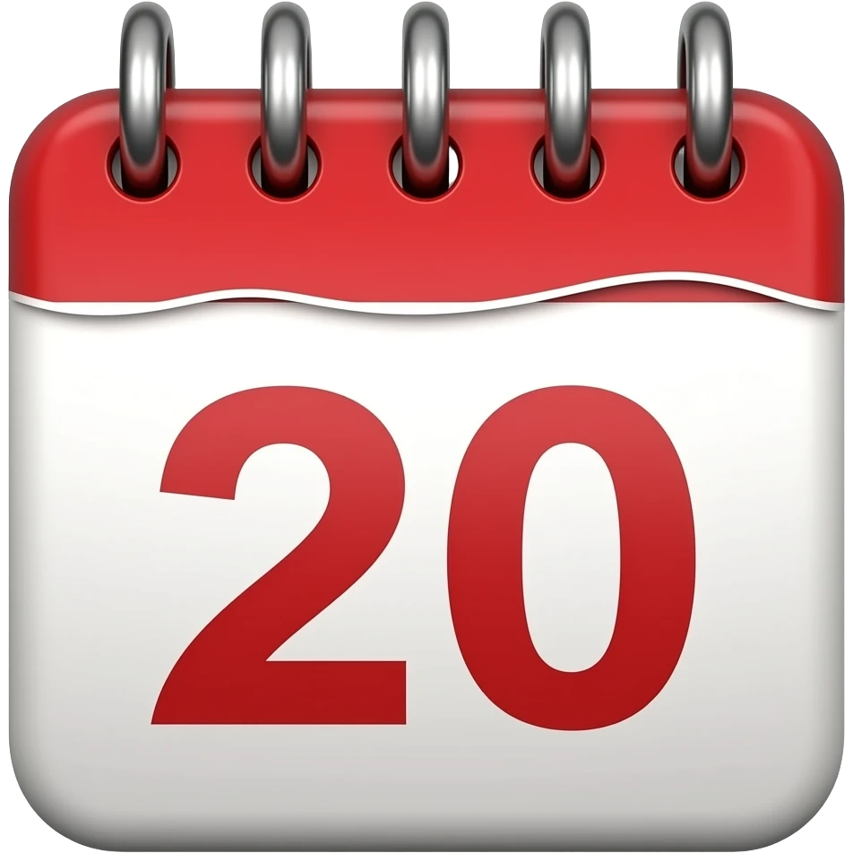 calendar 20 emoji