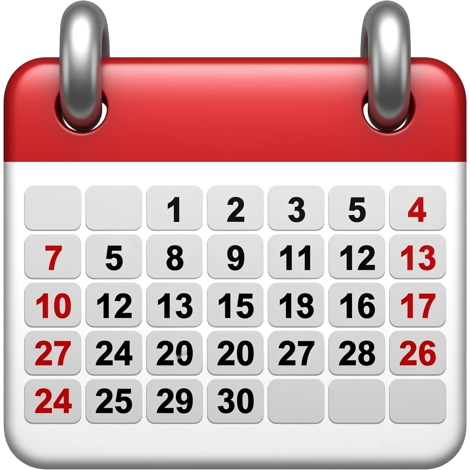 Calendar emoji