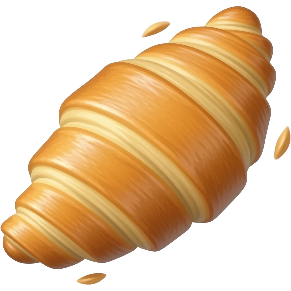 Falling pastry emoji
