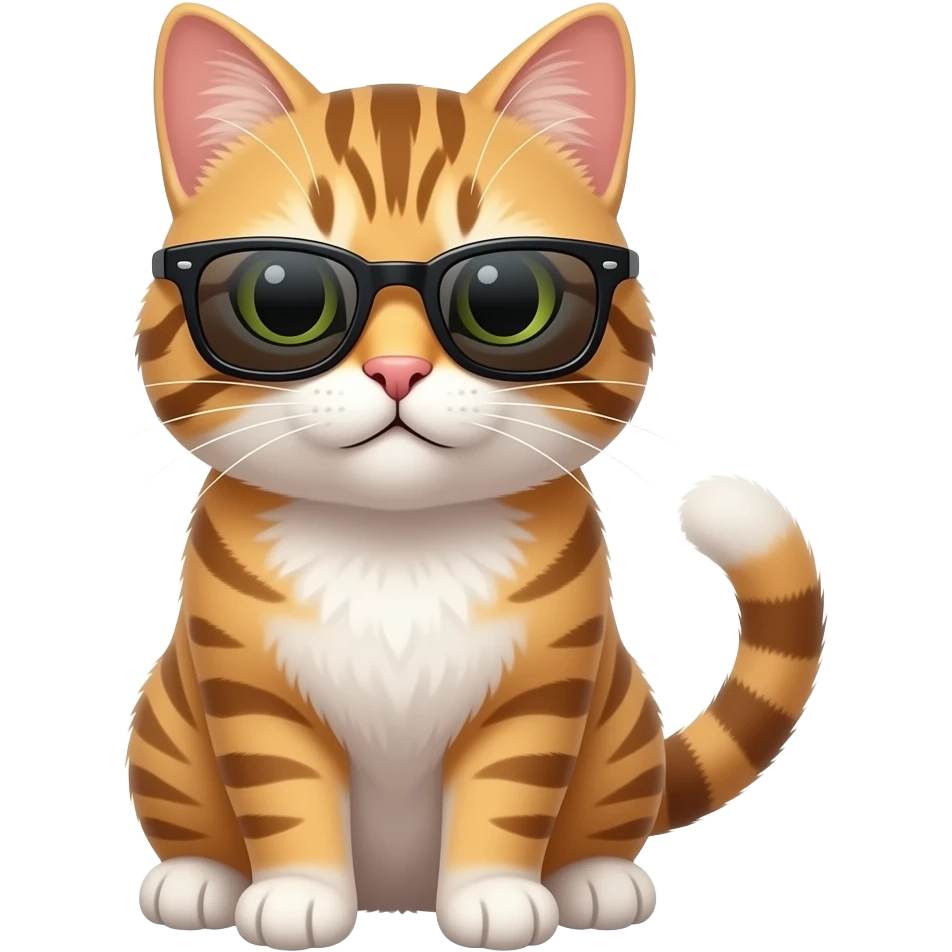 Cat wearing sunglasses emoji