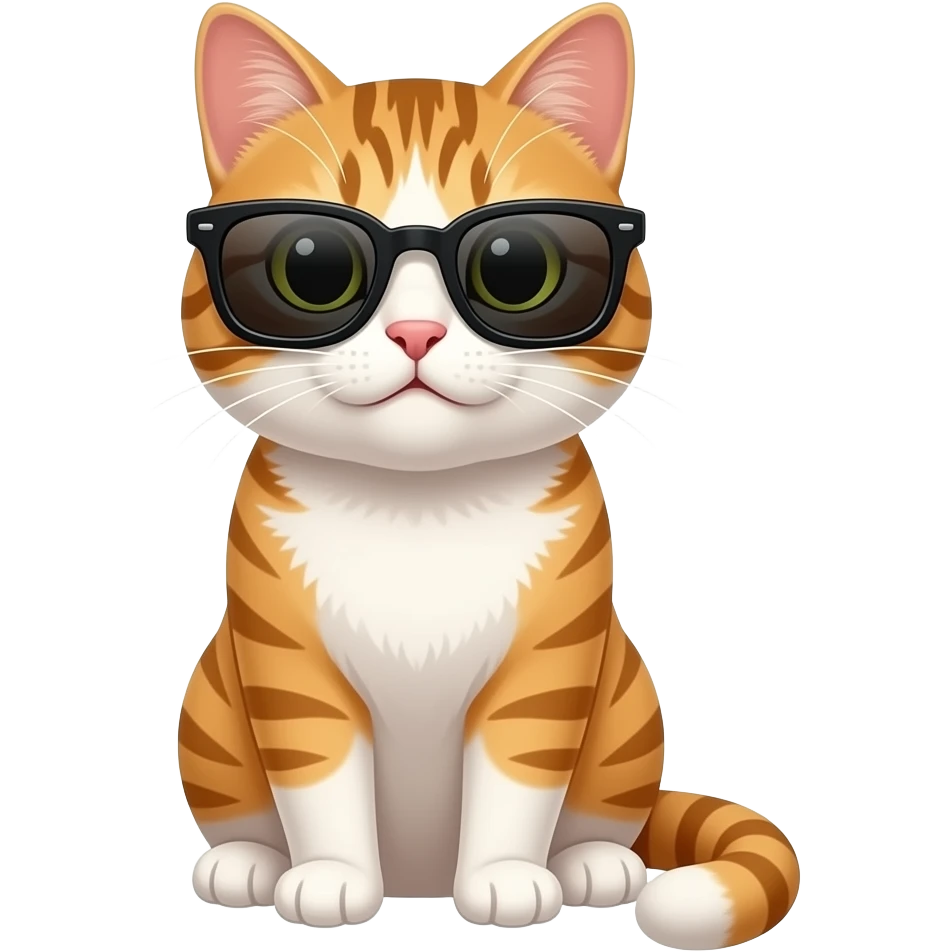 Cat wearing sunglasses emoji