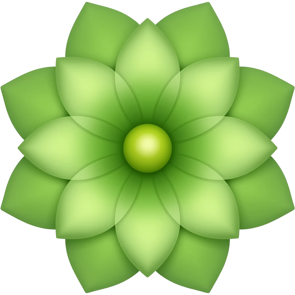 Flor verde emoji