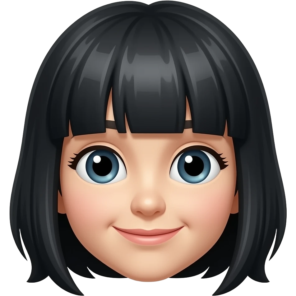 Black hair emoji