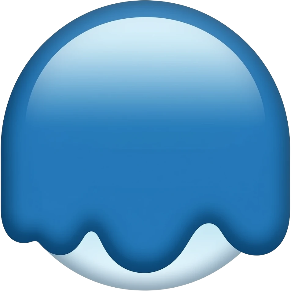paint blue emoji