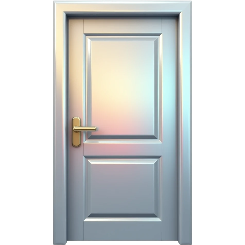 Create high-quality glossy emojis with a vibrant modern style.Make the emojis look premium, shiny, and eye-catching with bright highlights, smooth gradients, soft reflections, and glowing details. door emoji emoji