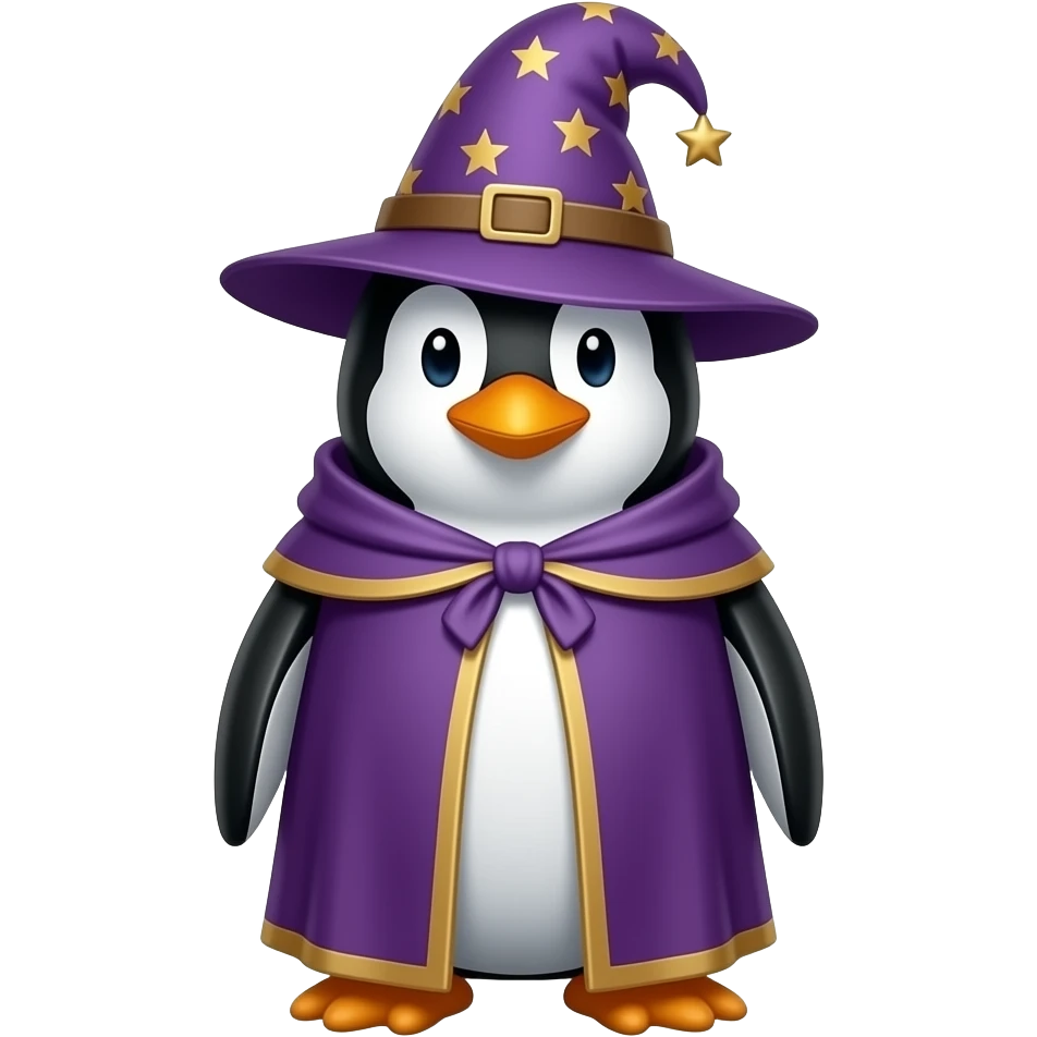 Penguin Wizard emoji
