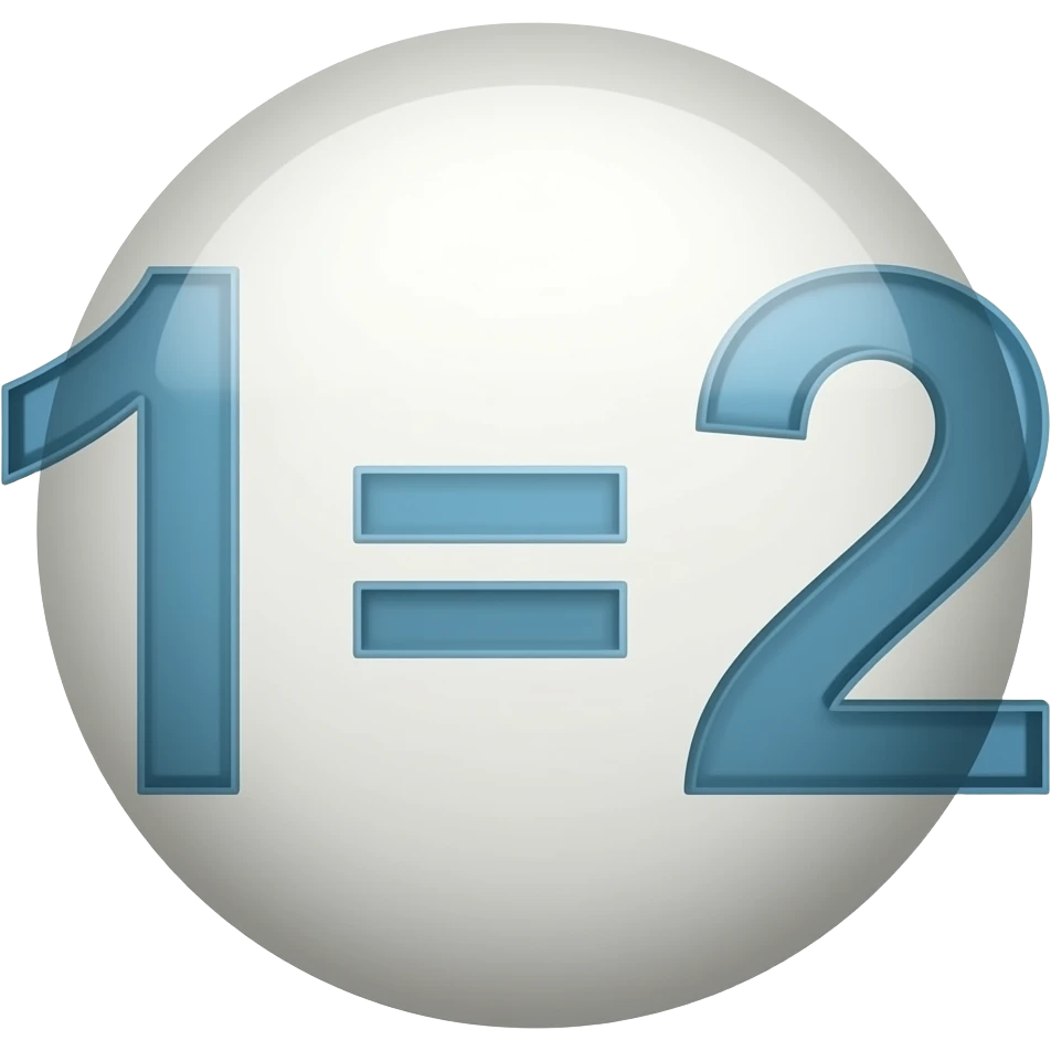 1=2 emoji
