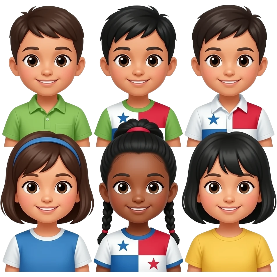 varios niños panama emoji