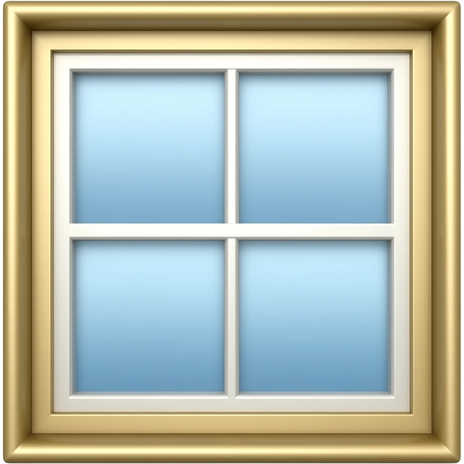 bronze framed window emoji