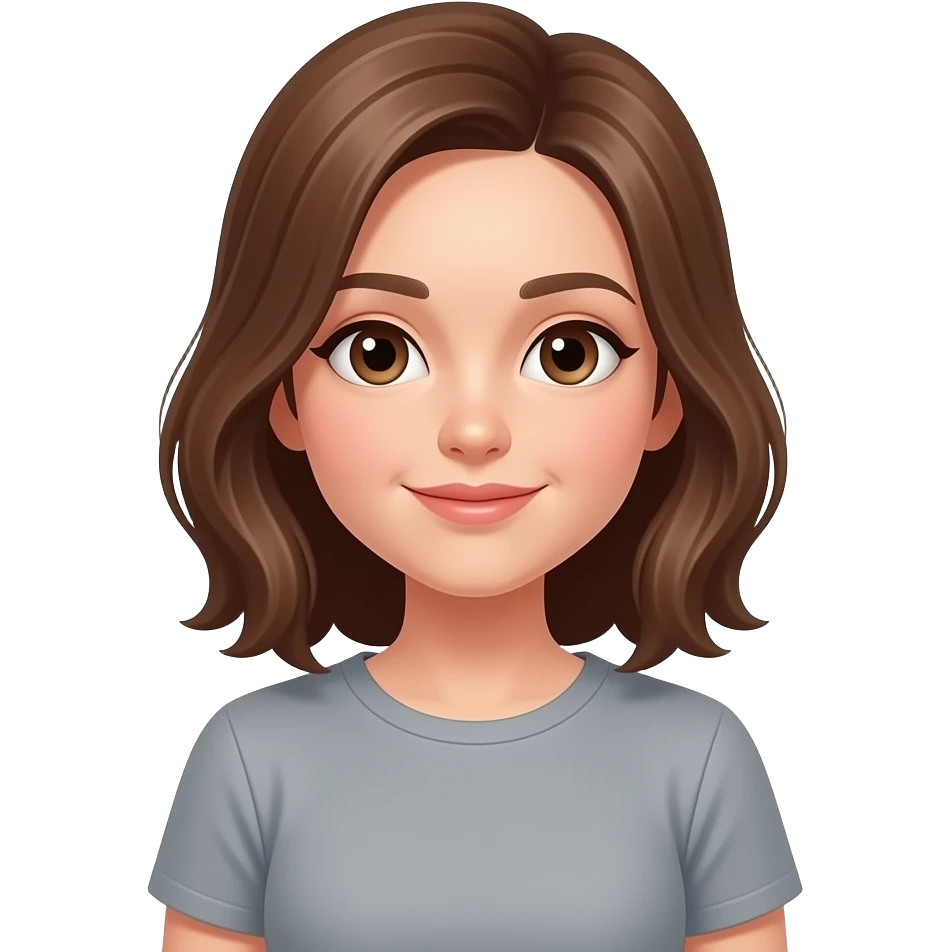 В сірій рубашці дівчина emoji